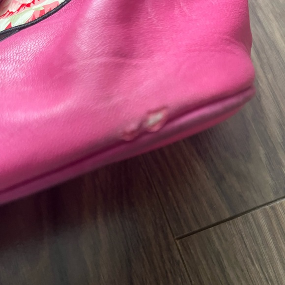 Vintage Betty Boop Bright Pink Shoulder Bag with Embroidered Patch - Picture 10 of 10